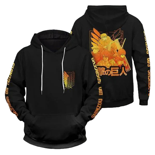 Attack On Titan Power Four Anime 2k570 Lover Gift ,attack On Titan Power Four All Over Print 3d Hoodie Moonbestprint