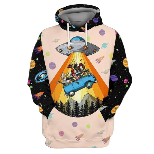 Alien Hippie For Men And Women 3d Hoodie Zip Hoodie Moonbestprint