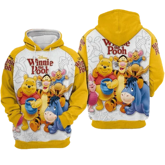 So Lovely My Friends Winnie The Pooh Disney World 105 Fan Gift Stylist Unisex Cartoon Graphic Outfits Aop Hoodie Moonbestprint