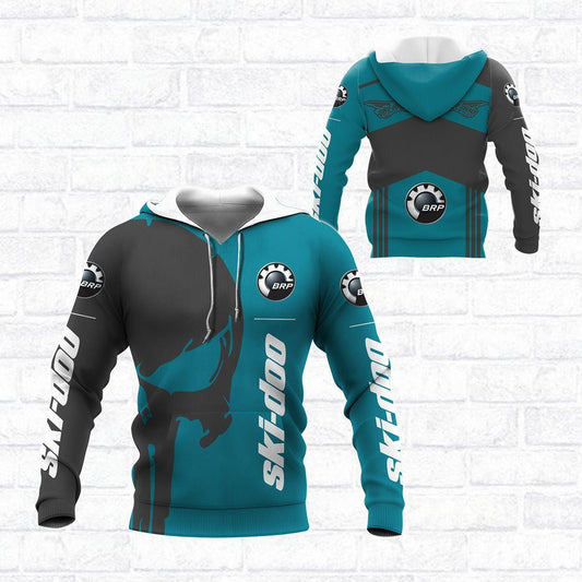 Skull Ski-doo Racing Team 7k810 Fan Gift 3d Zip Hoodie Hoodie Ii0 Moonbestprint