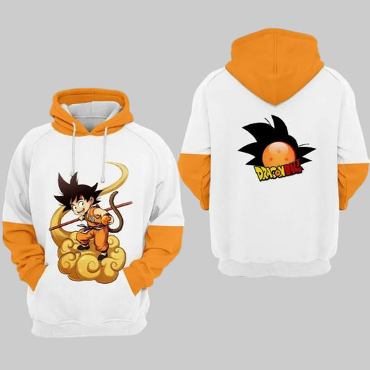 Goku Cartoon Dragon Ball 1 Over Print 3d Hoodie Zip Hoodie Moonbestprint