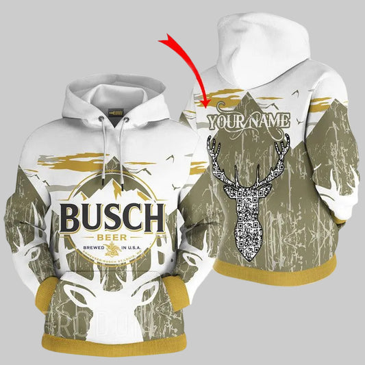 Personalized Busch Beer Hoodie 4, Gift For Fan 3d All Over Print Shirt Hoodie Moonbestprint