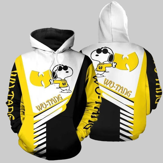 The Peanuts Wu Tang Snoopy 3d Hoodie Zip Hoodie Moonbestprint