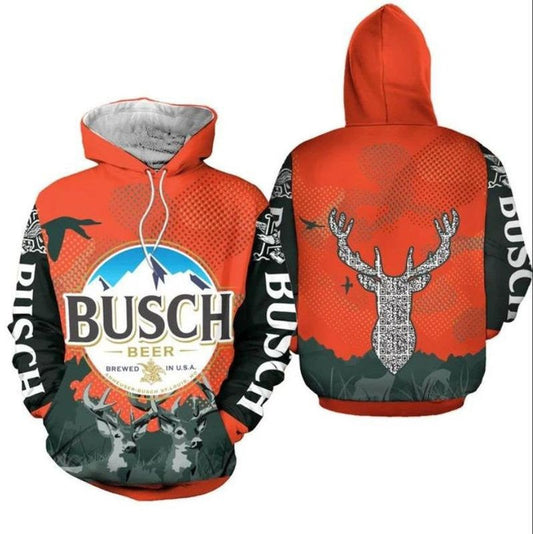 Unisex Drink Busch Beer 3d Hoodie For Men For Women, All Over Printed Hoodie Moonbestprint