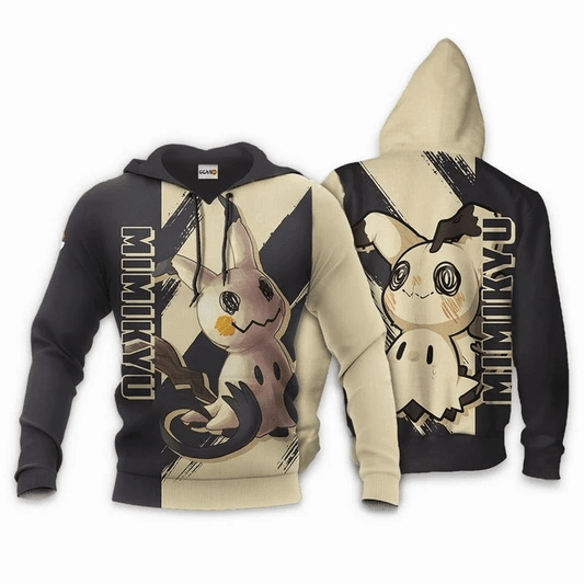 Pokemon Mimikyu Anime Manga For Men And Women 3d Hoodie Zip Hoodie Moonbestprint