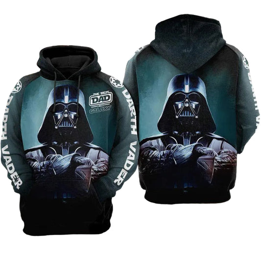 Darth Vader Star Wars The Best Dad Of The Galaxy All Over Print Hoodie Moonbestprint