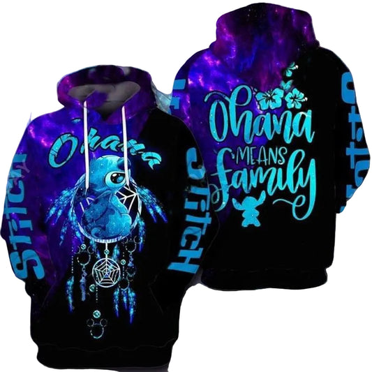 Lilo And Stitch Cute Lover 3d Hoodie Zip Hoodie 1121 Moonbestprint
