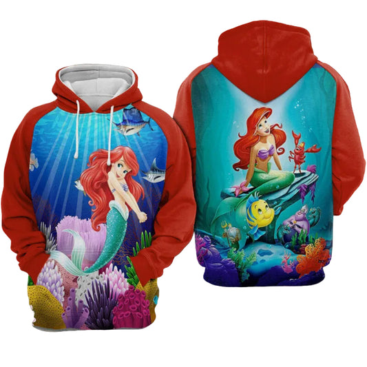 Ariel - The Little Mermaid 01 Hoodie Zip Hoodie Moonbestprint