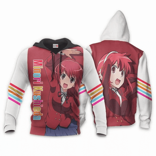 Toradora Minori Kushieda Anime Manga For Men And Women 3d Hoodie Zip Hoodie Moonbestprint