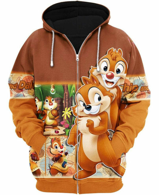 Alvin And Chipmunks 3d Hoodie Zip Hoodie Moonbestprint