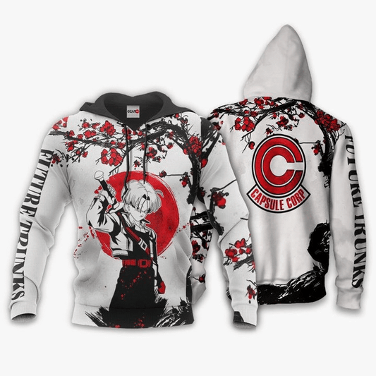 Future Trunks Dragon Ball Capsule Crop Anime Manga For Men And Women 3d Hoodie Zip Hoodie Moonbestprint