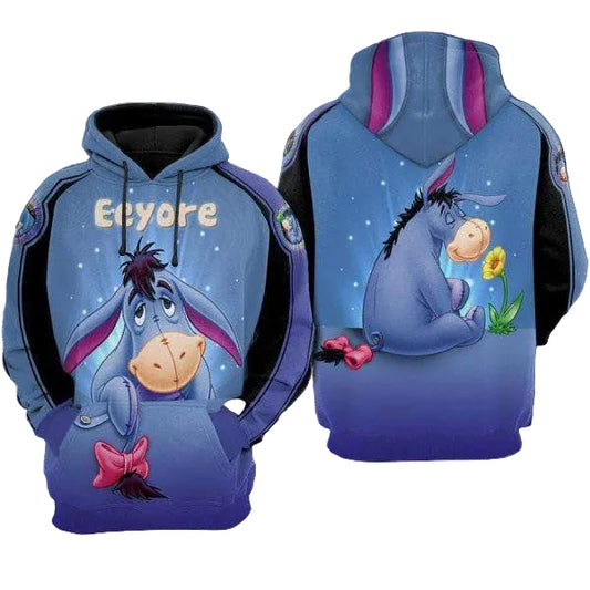 Eeyore Winnie The Pooh Disney Cartoon 2k758 Lover Gift,eeyore Disney All Over Print 3d Hoodie Moonbestprint