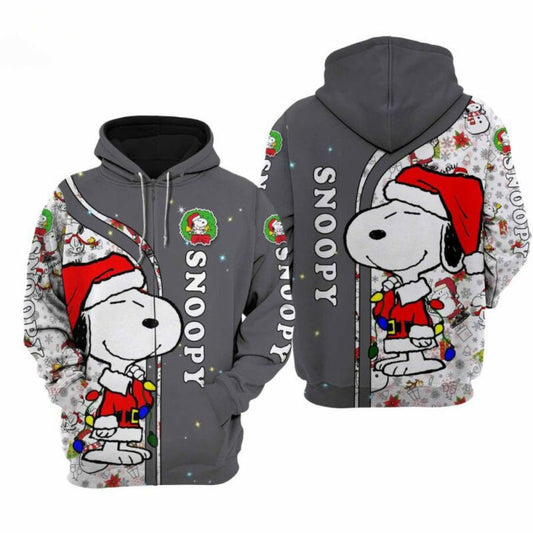 Snoopy Dog Disney Christmas 3d Hoodie Zip Hoodie Moonbestprint