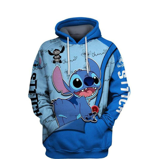 Adorable Stitch, Lilo And Stitch Disney, Funny Stitch Ver12 All Over Print Hoodie Moonbestprint
