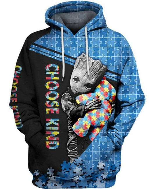 Groot Autism Acceptance Autism Awareness 2k552 Lover Gift All Over Print 3d Hoodie Moonbestprint
