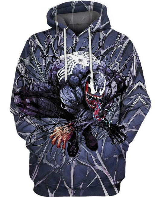 Spider Venom 3d Hoodie Moonbestprint