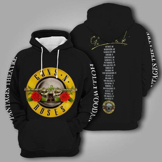 Guns Roses Unisex Hoodie 3d Size S-5xl High Quality Moonbestprint