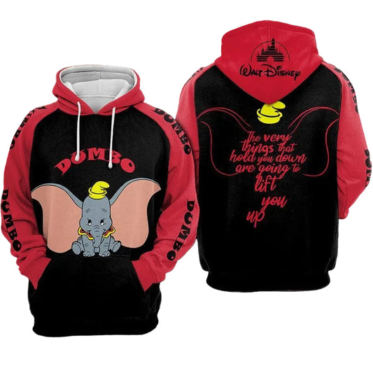 Dumbo Disney Over Print 3d Hoodie Zip Hoodie Moonbestprint