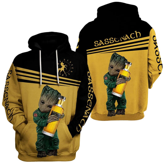 Sassenach Whiskey Baby Groot Trending Hoodie 516 Moonbestprint