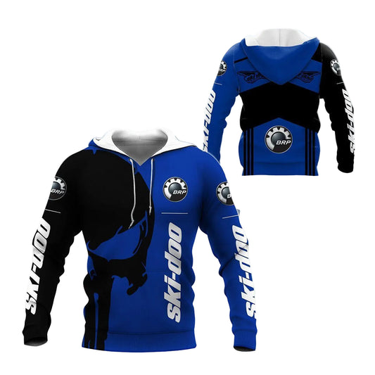 Skull Ski-doo Racing Team 7k756 Fan Gift Zip Hoodie Hoodie Ii0 Moonbestprint