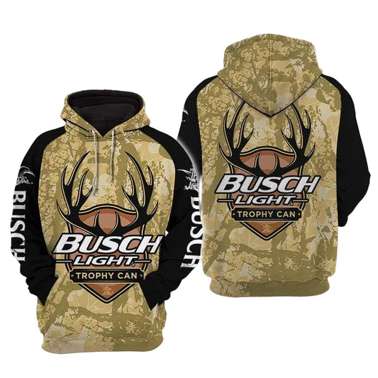 Busch Light Deer 3d All Over Print T Shirt Hoodie Moonbestprint