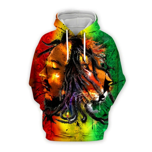 Bob Marley Colorful 3d Hoodie Zip Hoodie Moonbestprint