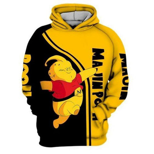 Winnie The Pooh Majin Buu Dragon Ball Z 3d Hoodie 2 Moonbestprint