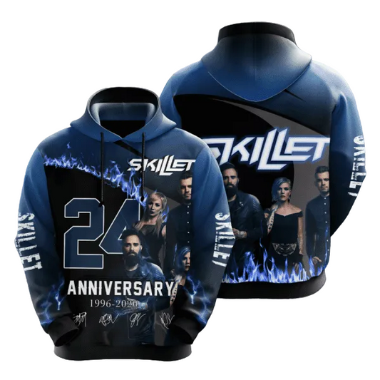 Skillet 1996 2020 Signature Design Gift For Fan Custom 3d Hoodie All Over Printed Hoodie Moonbestprint
