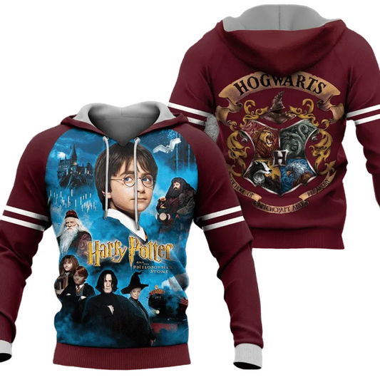 Harry Potter Over Printed 3d Hoodie Zipper Hoodie Moonbestprint