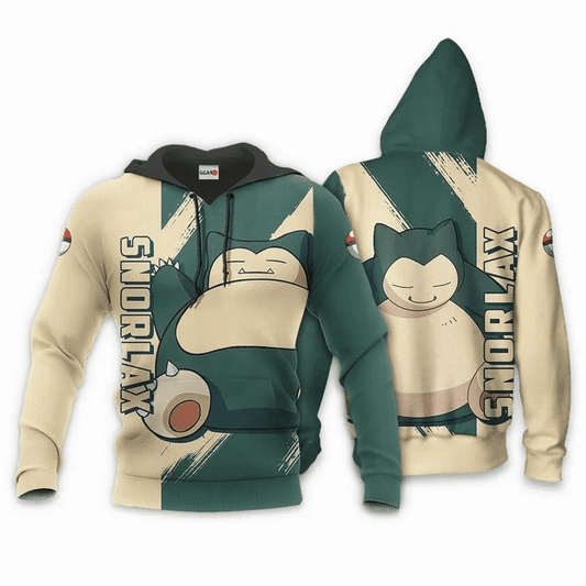 Snorlax Anime Manga Pokemon For Men And Women 3d Hoodie Zip Hoodie Moonbestprint