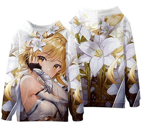 Lumine Protagonist Genshin Impact Over Print 3d Hoodie Zip Hoodie 4 Moonbestprint