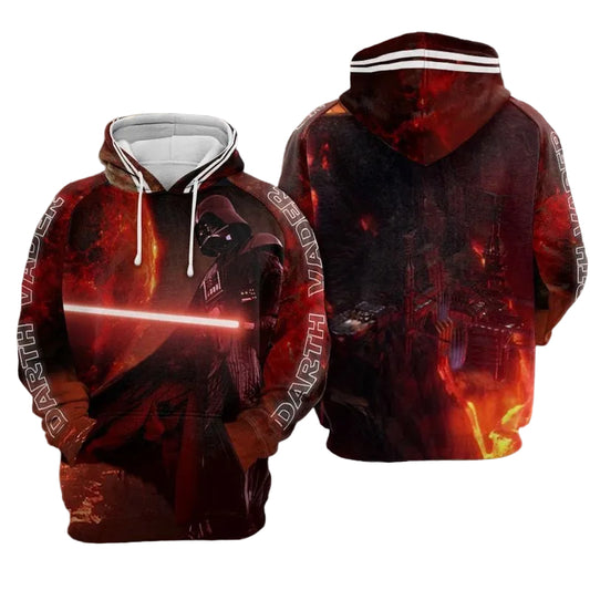 Darth Vader On Mustafar Over Print 3d Hoodie Zip Hoodie Moonbestprint