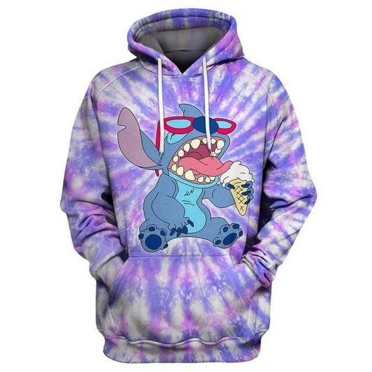 Lilo And Stitch Tie Dye 3d Hoodie Zip Hoodie 1086 Moonbestprint
