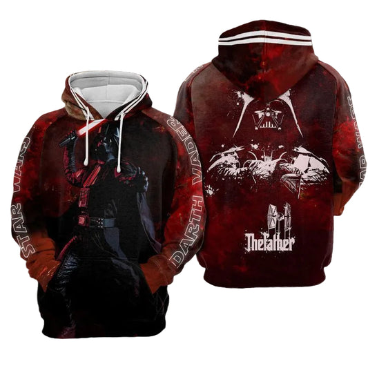 Darth Vader - The Father Star Wars Over Print 3d Hoodie Zip Hoodie Moonbestprint