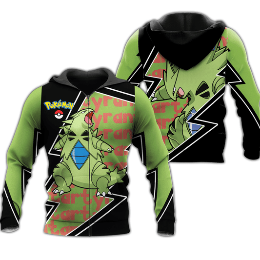 Tyranitar Pokemon Anime Manga For Men And Women 3d Hoodie Zip Hoodie Moonbestprint
