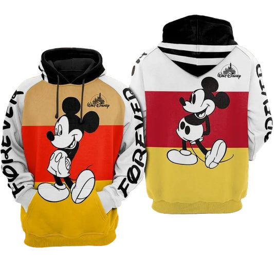 Mickey Front And Back Over Print 3d Hoodie Zip Hoodie 557 Moonbestprint
