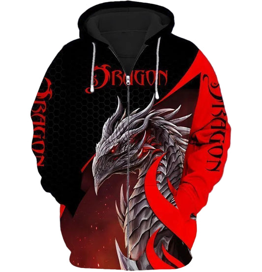 Dragon 8 For Men Women 3d Hoodie Zip Hoodie Moonbestprint