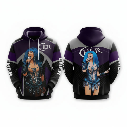 Cher Signature Design Gift For Fan Custom 3d Hoodie All Over Printed Hoodie Moonbestprint