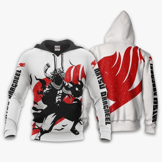 Natsu Dragneel Anime Manga Fairy Tail Silhouette For Men And Women 3d Hoodie Zip Hoodie Moonbestprint