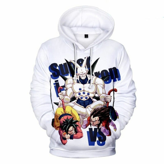 Goku With Vegeta And Omega Shenron Cartoon Dragon Ball Anime Manga 2 Over Print 3d Hoodie Zip Hoodie Moonbestprint