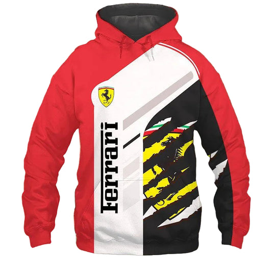 Ferrari Luxury Sport Car 5k476 Fan Gift Stylist Unisex Cartoon 3d Hoodie Zip Hoodie Moonbestprint
