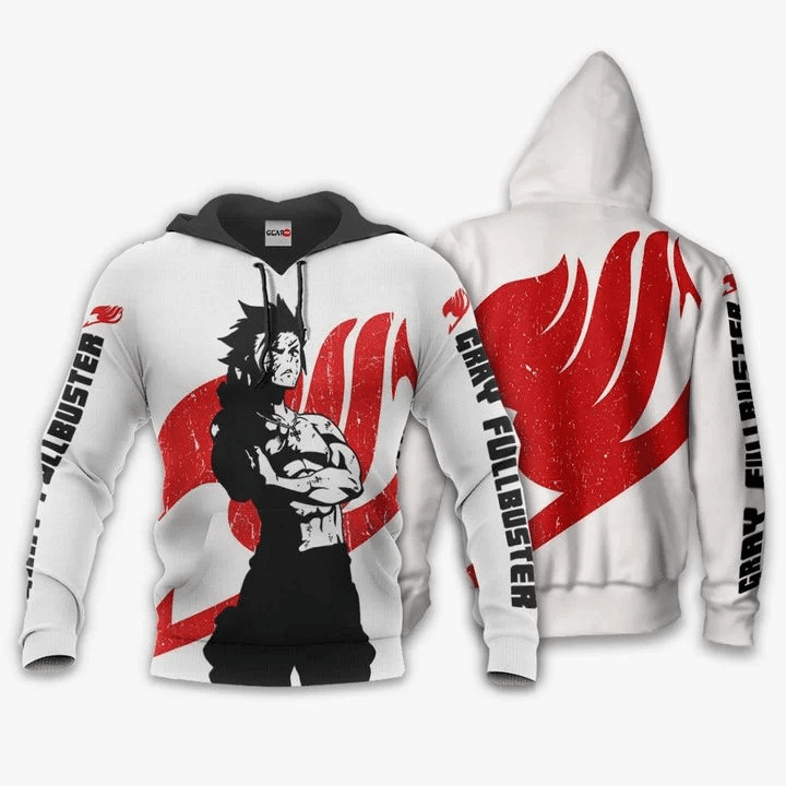 Gray Fullbuster Anime Manga Fairy Tail Silhouette 2 For Men And Women 3d Hoodie Zip Hoodie Moonbestprint