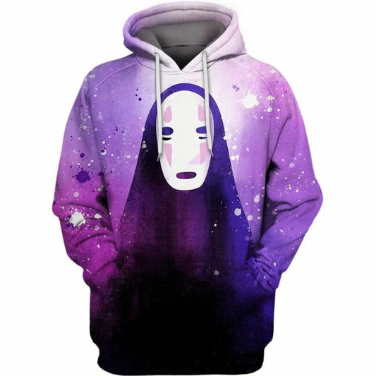 No Face Watercolor Over Print 3d Hoodie Zip Hoodie Moonbestprint