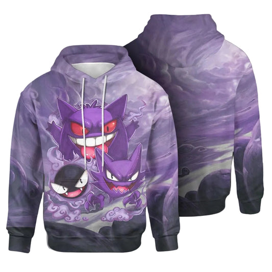 Pokemon Hoodie, Pokemon Gift For Fan, Pokemon Gift Ver8, Aop Hoodie Moonbestprint