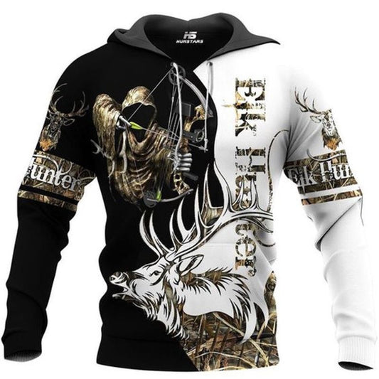 Elk Hunter Viking Armor 3d Hoodie Moonbestprint
