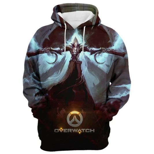 Reaper Overwatch Over Print 3d Hoodie Zip Hoodie Moonbestprint