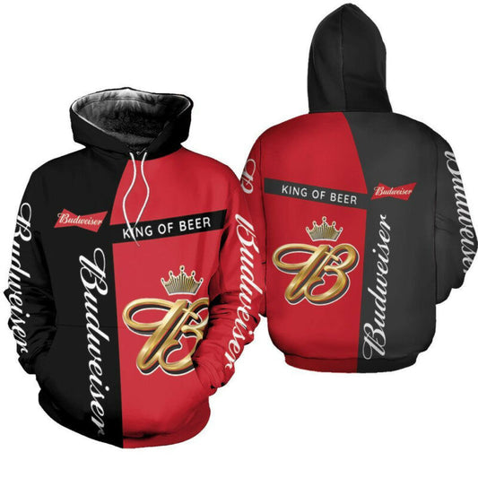 Budweiser King Of Beer For Fan 3d Hoodie Sweater Moonbestprint