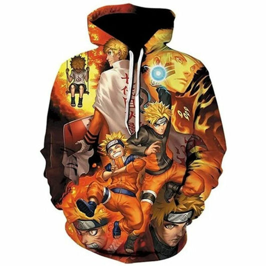 Naruto Characters Anime All Over Printed Custom 3d Hoodie Moonbestprint