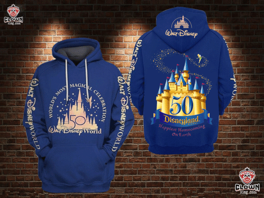 Disney 50th Anniversary Custom Hoodie Zip Hoodie Pk005 Moonbestprint