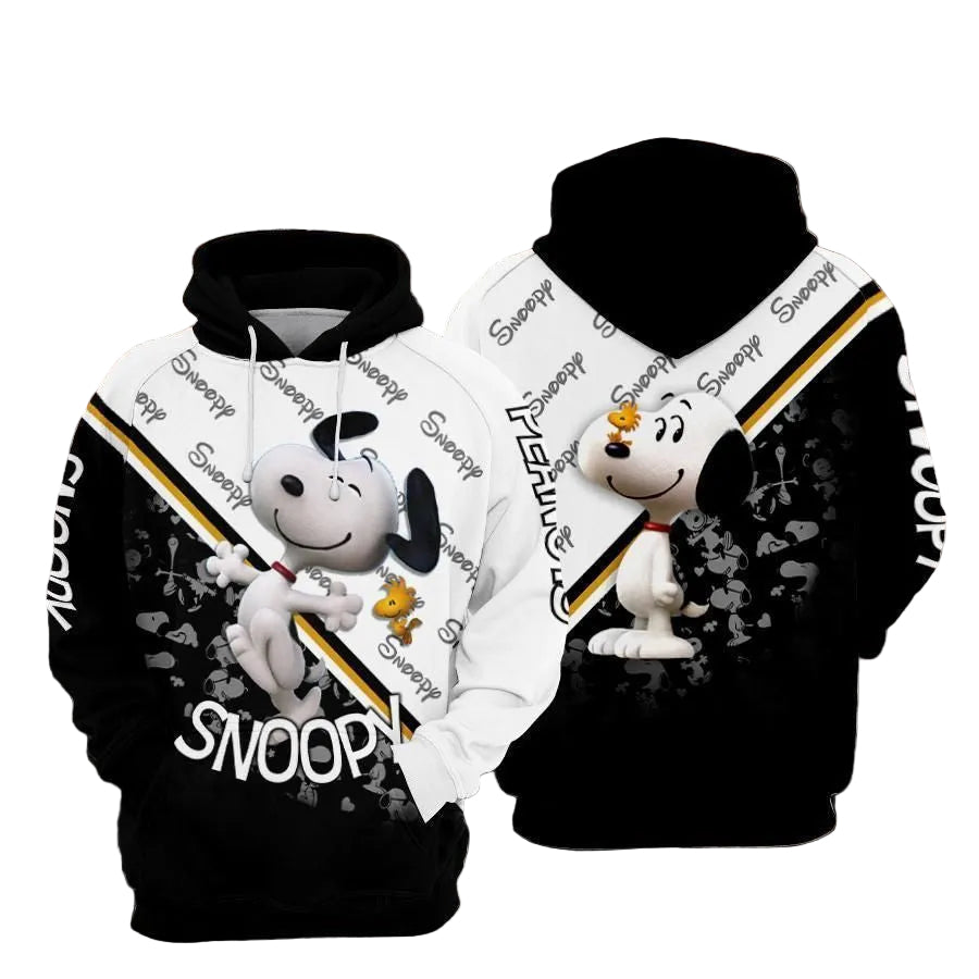 Woodstock Snoopy Cartoon Peanuts Over Print 3d Hoodie Zip Hoodie 993 Moonbestprint